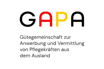 Logo GAPA - Gütegemeinschaft zur Anwerbung und Vermittlung von Pflegekräften aus dem Ausland