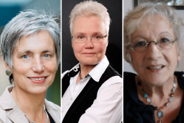 Preistraegerinnen Deutscher Pflegepreis 2020 des Deutschen Pflegerates Die drei Preisträgerinnen Prof. Dr. Darmann-Finck, Prof. Hundenborn und Prof. Dr. Knigge-Demal